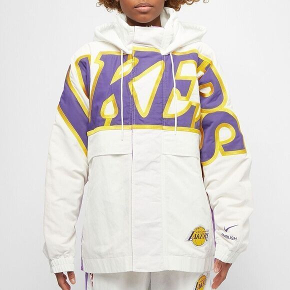 Nike x AMBUSH Los Angeles Lakers Kobe Bryant Sz M Water Repellent Coat Jacket ne - Picture 1 of 14